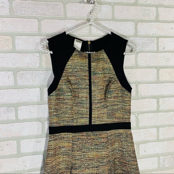 Ali Ro Metallic Tweed Fit and Flare Dress - Picture 5 of 10
